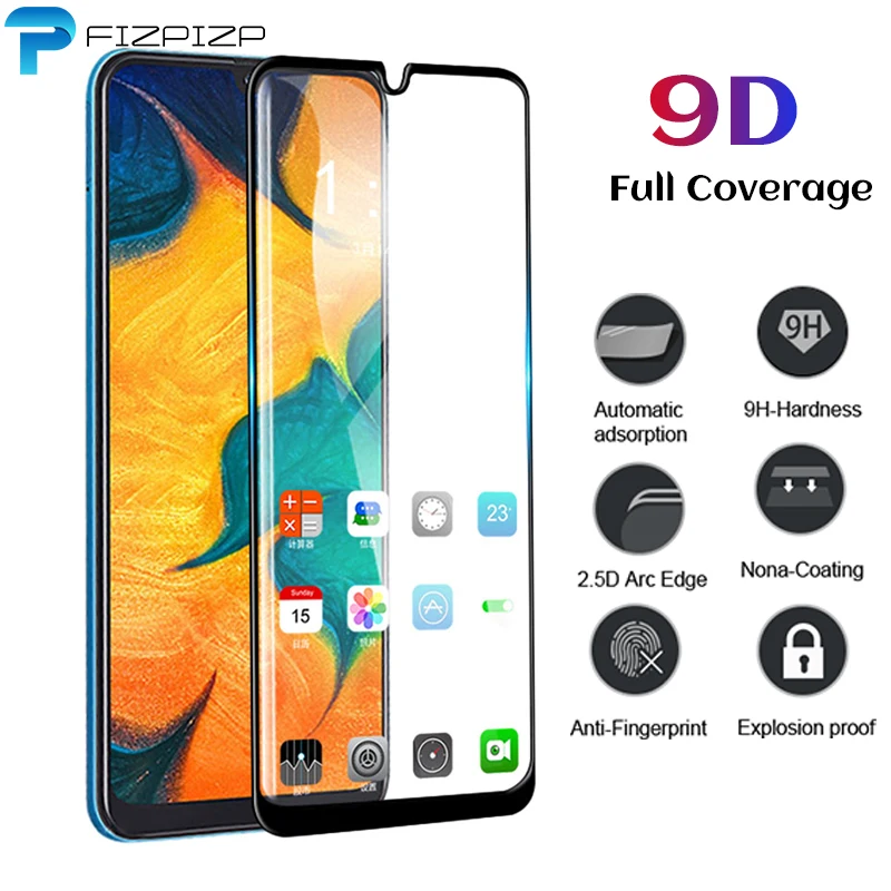 Новый 9D полное покрытие закаленное Стекло для samsung Galaxy A10 A10S A20 A20S A20E A30 A30S A50 A50S A40 A40S