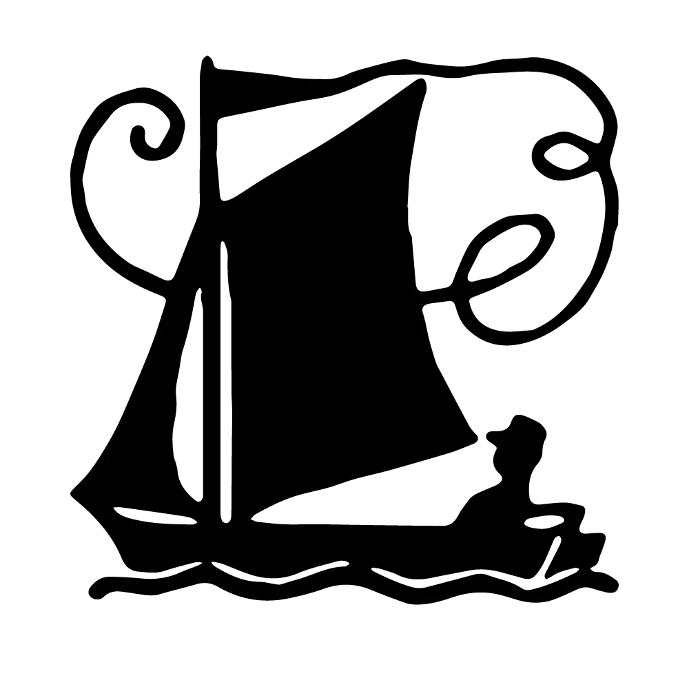 Мультяшные автомобильные наклейки с парусником переводная картинка на зеркало