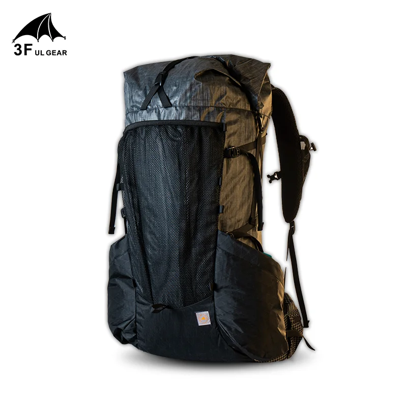 3F UL GEAR Lightweight Durable Travel Camping Hiking Backpack Outdoor Ultralight Frame Packs YUE 45+10L XPAC & UHMWPE & LS21