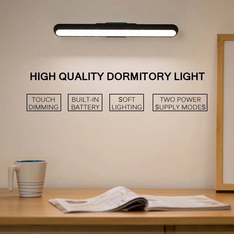 

LED Kitchen Cabinet Light Lamp Magnetic Attraction USB Rechargeable Dimming Lamp Wardrobe Closet Showcase Bookshelf Night Lamp