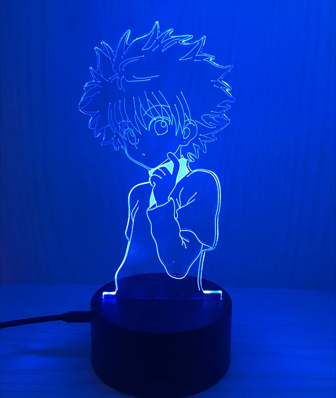 

3d Night Lamp Anime Hunter X Hunter for Kids Child Bedroom Decor Nightlight Dropshipping Manga Gift Hunter X Hunter Night Light