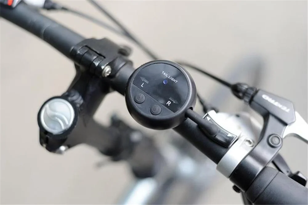 

64 LED Wireless Remote Laser Bicycle Rear Tail Light Rechargeable Bike 8 Turn Signals Safety Warning Light