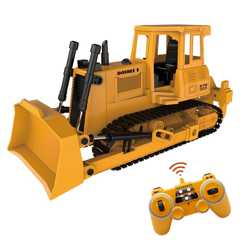 

2.4G RC Truck Crawler Bulldozer 1:20 Caterpillar Tractor Crawler Excavator Electric Engineering Car With Light & Sound Car Toys