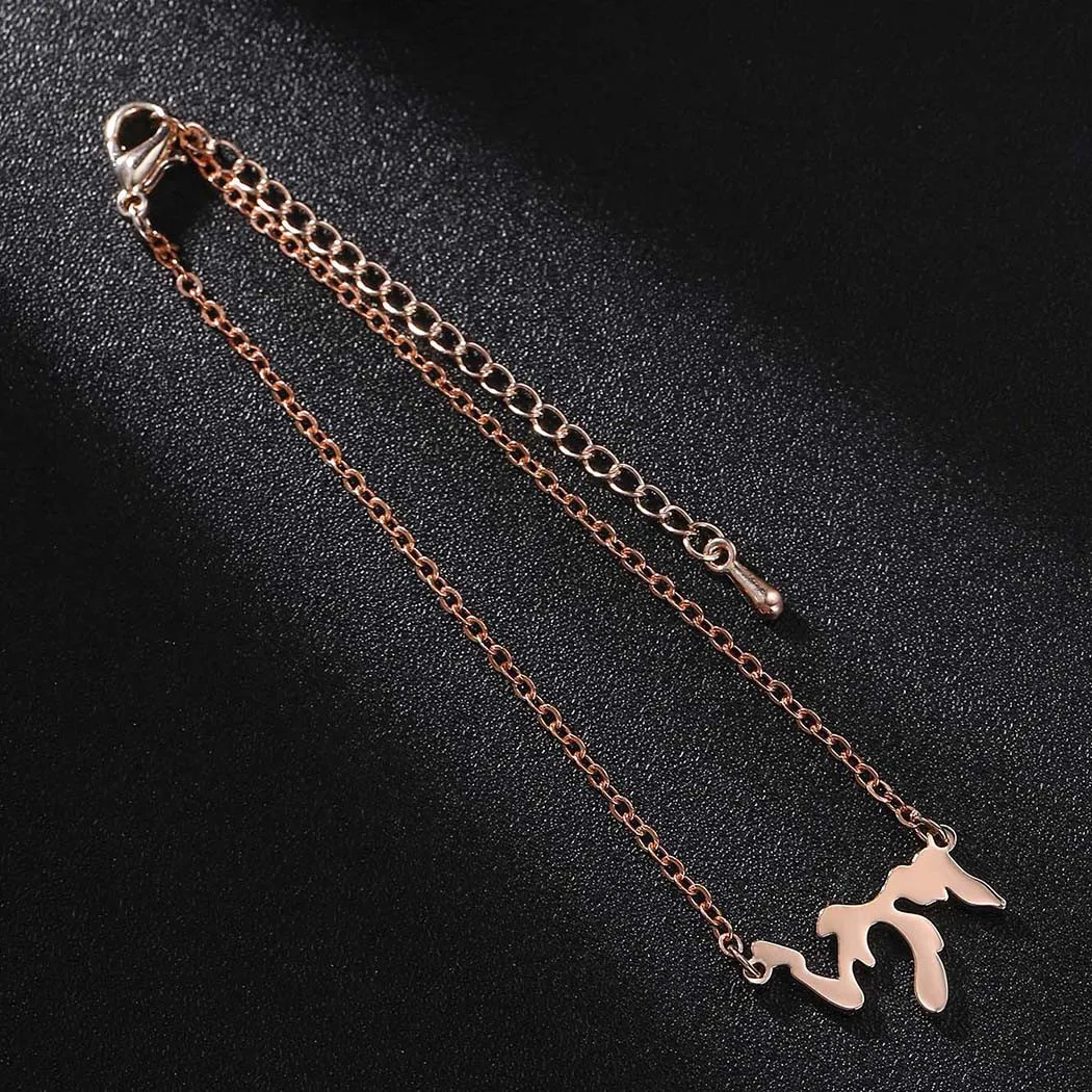 Модная цепочка Kinitial браслет с изображением озер женский простой геометрическим