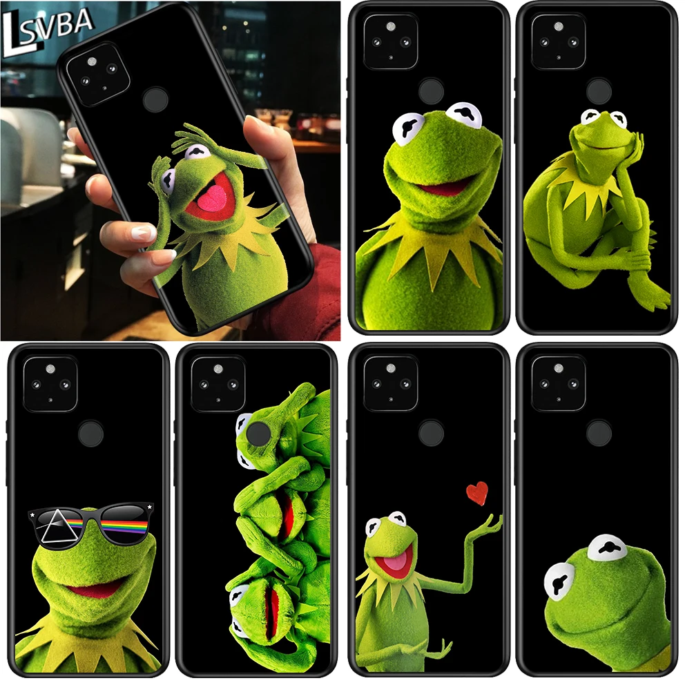 

Funny The Frog Shockproof Cover for Google Pixel 5 4 4A XL 5G Black Phone Case Shell Soft Fundas Coque Capa