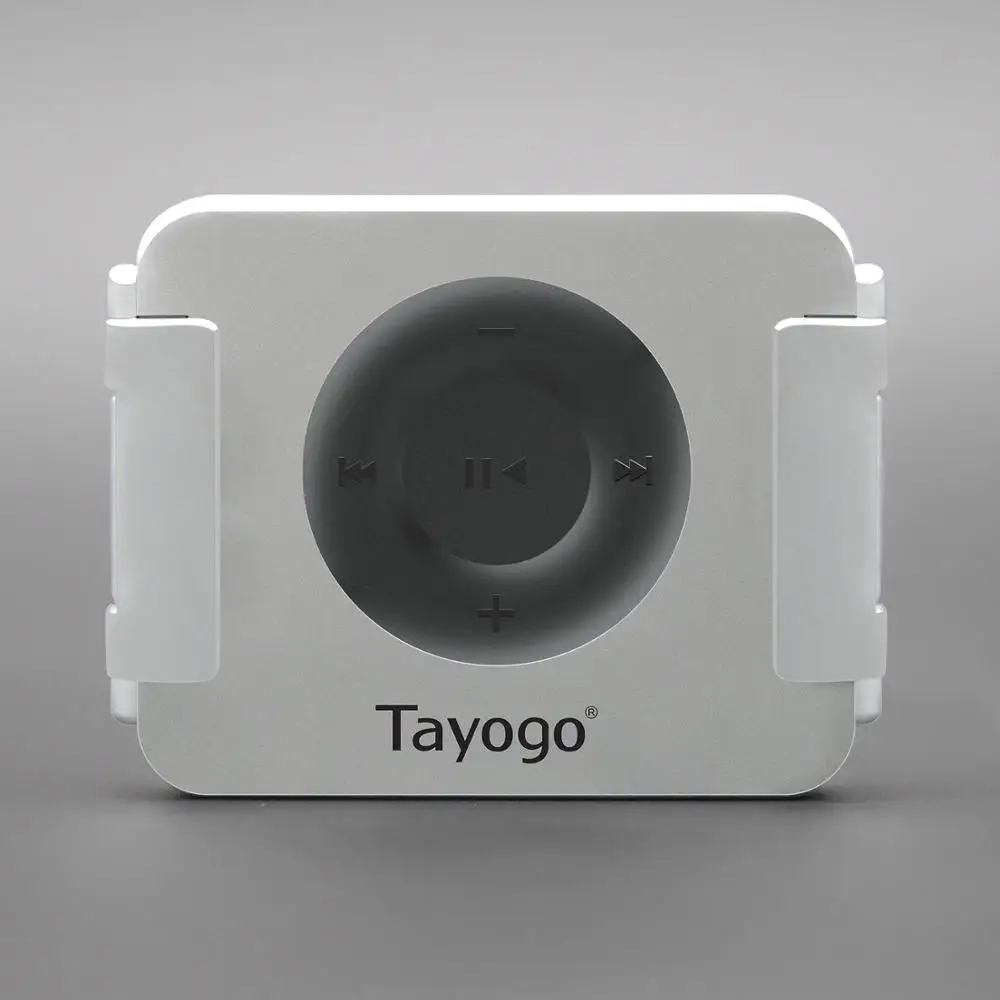 white Tayogo IPX8 водонепроницаемый плавательный MP3-плеер гарнитура музыкальный плеер с слотом для карт с функцией перемешивания с наушником для плавания - Цвет: white