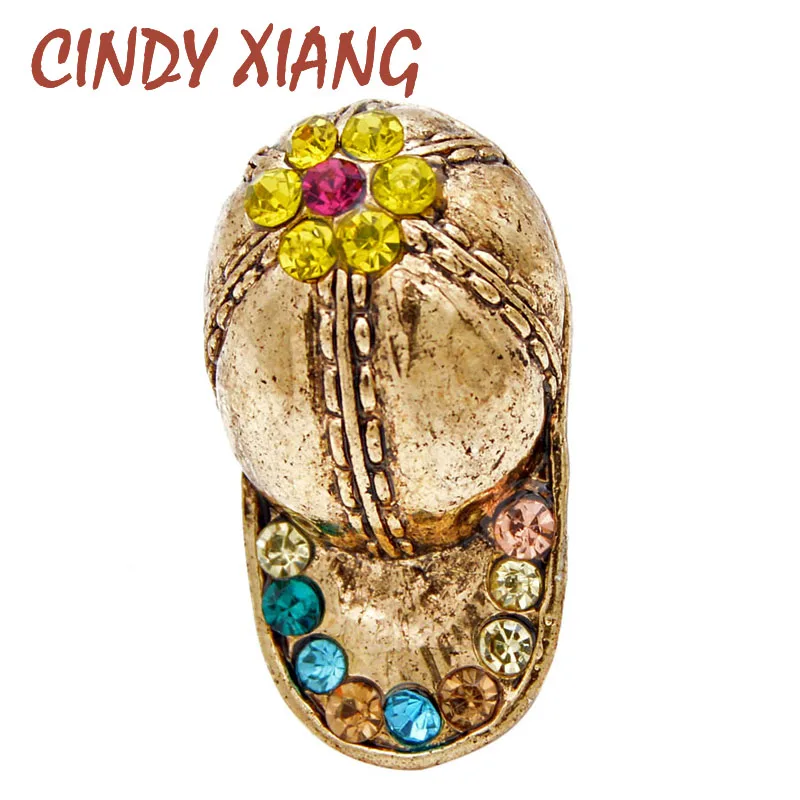 Брошь унисекс &quotКепка&quot CINDY XIANG винтажное украшение со стразами модный