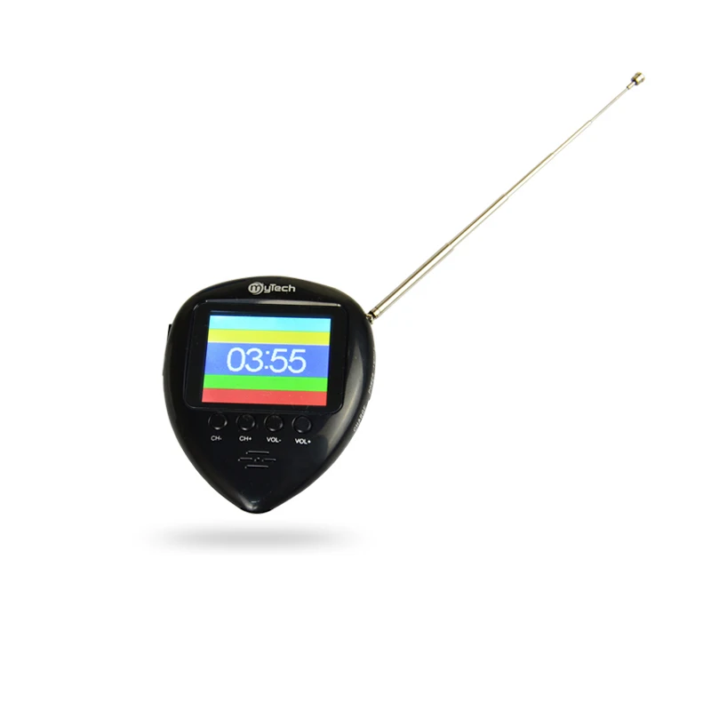 portable1 8 inch outdoor mini pocket fm radio with analog tv and watch function free global shipping