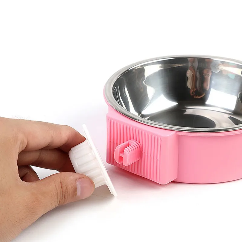 Съемная клетка из нержавеющей стали подвесная миска для домашних животных может