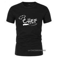 graphic chef t shirt funny cook tee cap kitchen knife epicure tops tees gift idea o neck tops cotton restaurant men t shirt