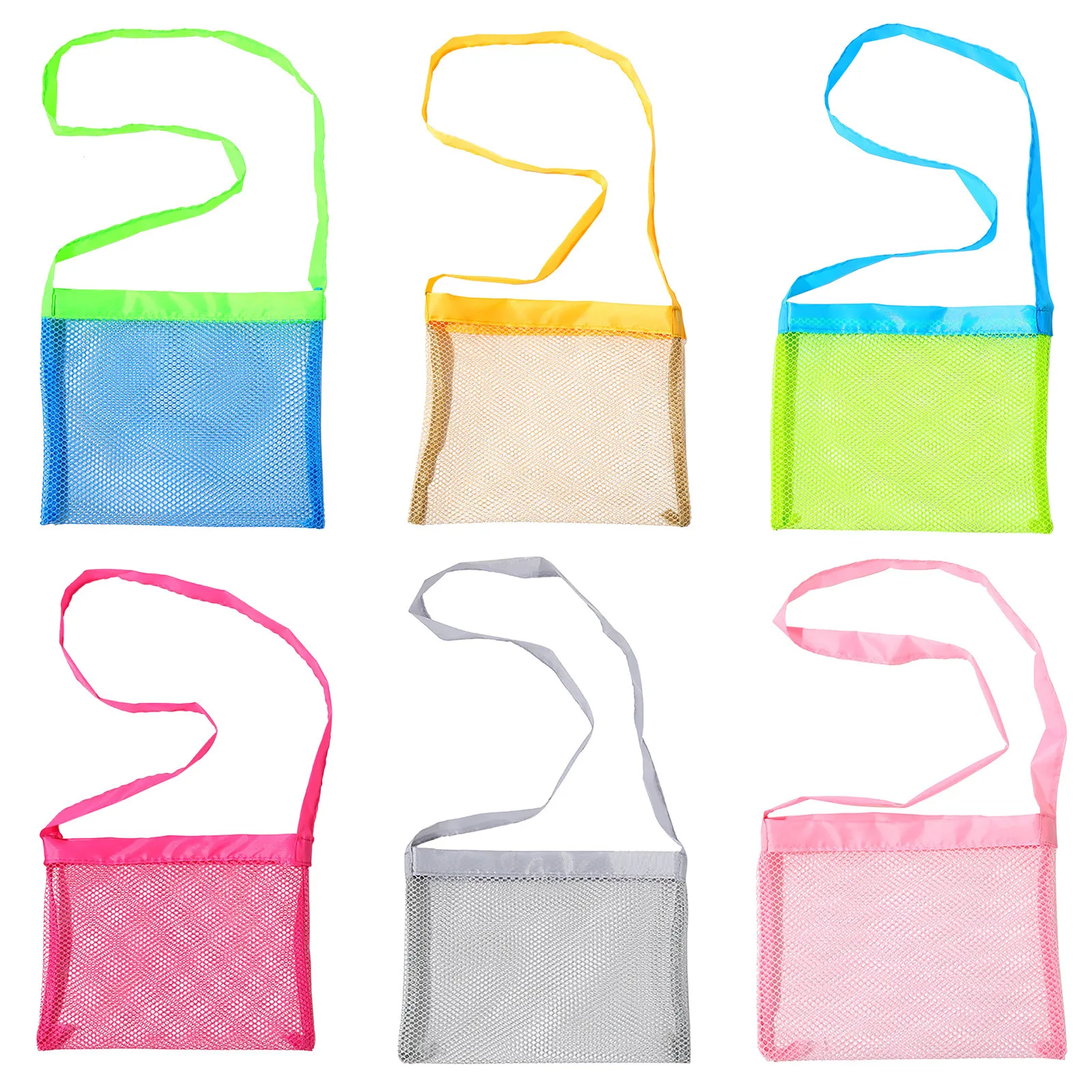 

Пляжная Сетчатая Сумка, детская забавная сумка для хранения игрушек, морских ракушек, Пляжная Забавная детская пляжная сумка для хранения и...