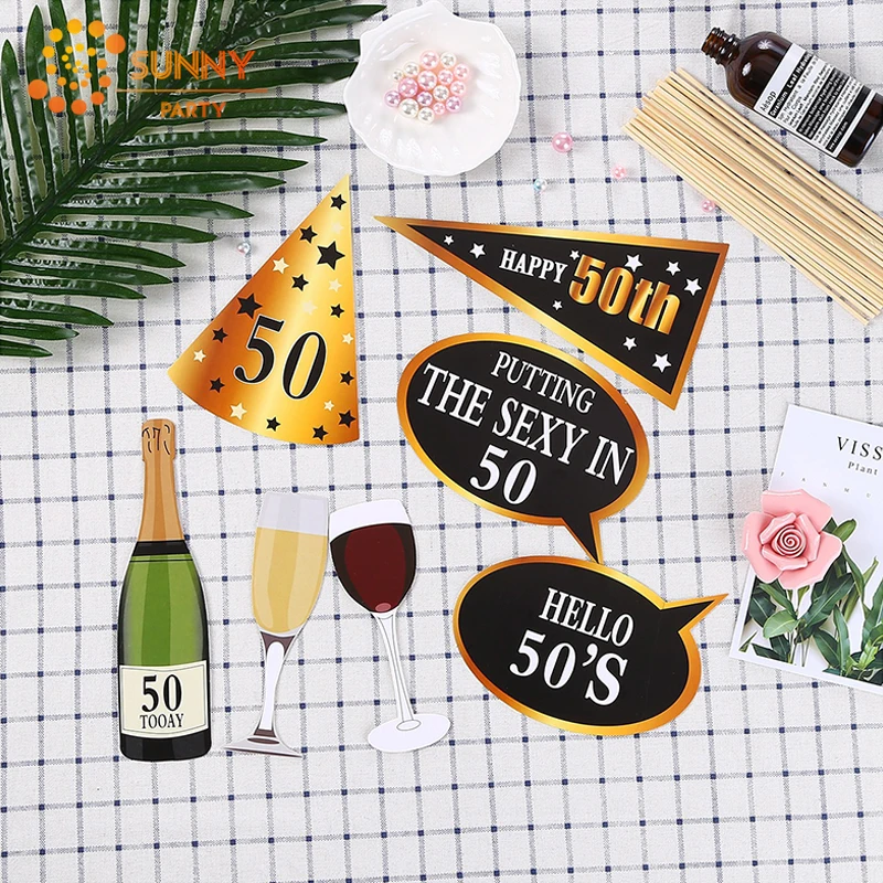 Счастливый 30/40/50/60 день рождения фото реквизит для фотографии DIY маска Корона