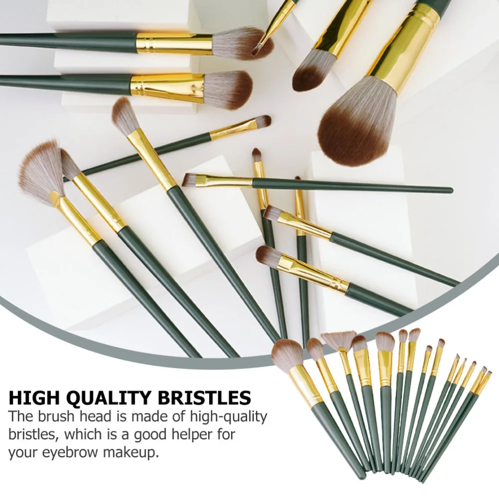 

14Pcs Practical Cosmetics Brushes Face Powder Brushes Blush Makeup Brushes