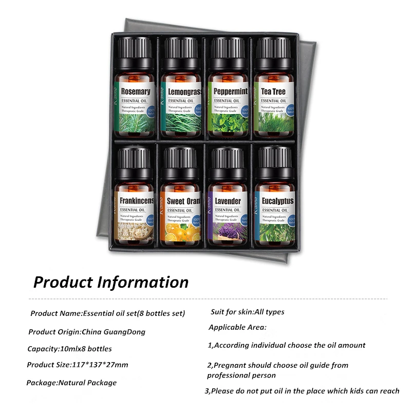 8 шт./компл. эфирное масло для аэрозольный распылитель ароматерапии увлажнитель