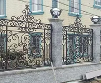 Hench Fancy Hand Forged Security Wrought Iron Fence for Garden/Factory/Yard/ Residential House