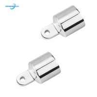 2pcs boat accessories pipe eye end cap bimini top fitting marine hardware yacht external eye end canopy tube end stainless steel