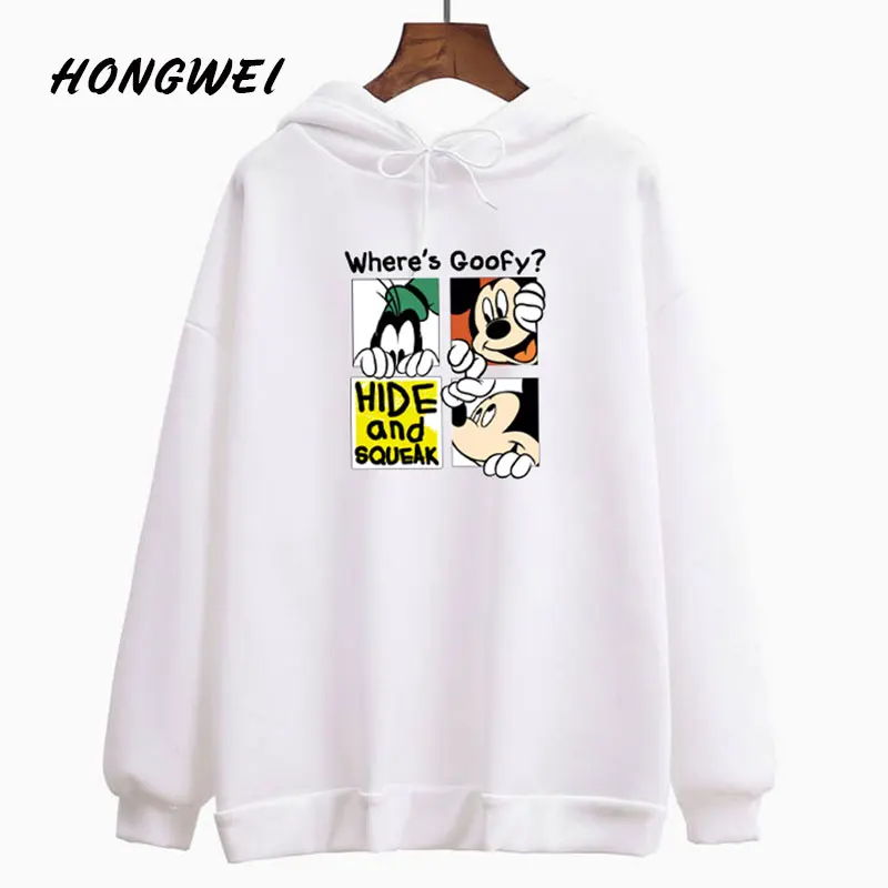 Женская толстовка с милым мультяшным принтом Kawaii Kpop свободные пуловеры