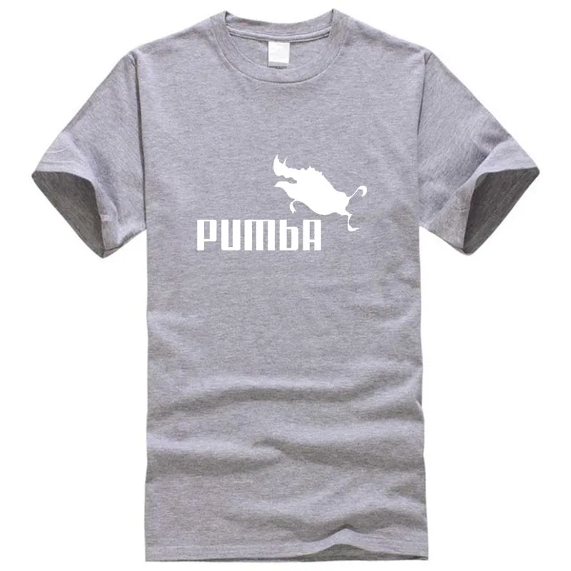 20SS забавная футболка милые футболки homme Pumba мужские повседневные хлопковые топы с