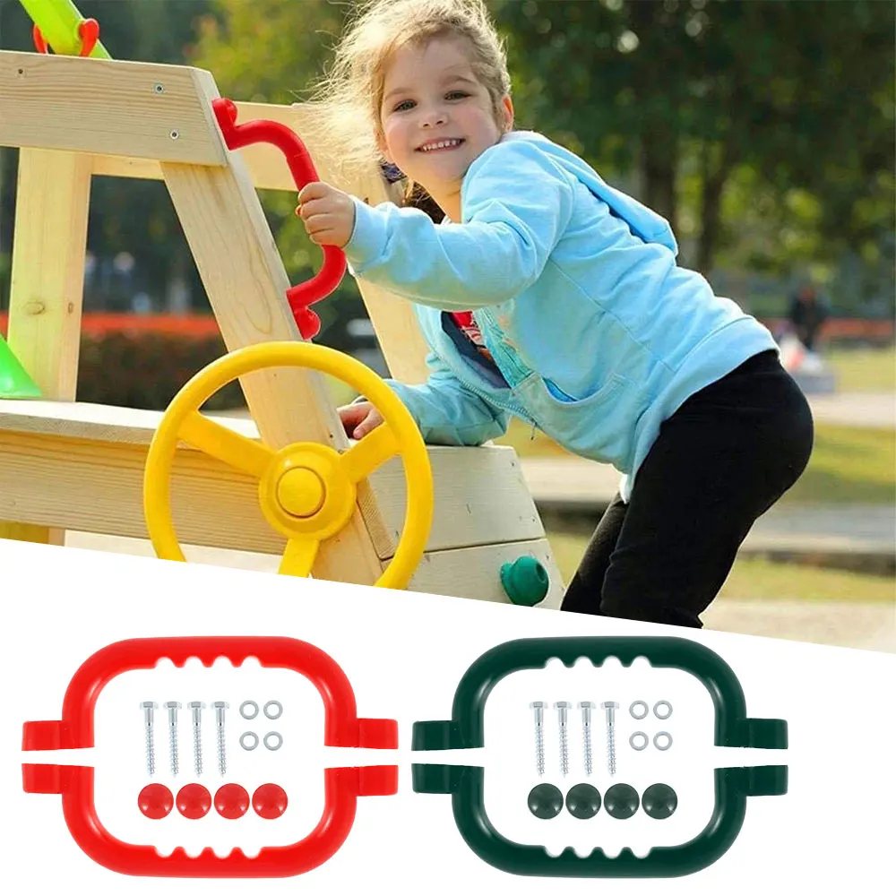 

1 Pair Safety Nonslip Grab Handles Mounting Hardware Kits for Kids Children Playground Climbing Frame Swing Toy Accessories