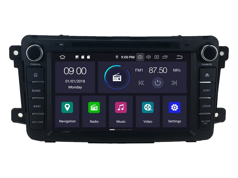 AVGOTOP 2+ 16 ГБ/4+ 64 ГБ Android 9 Bluetooth gps автомобильный проигрыватель мультимедиа для MAZDA CX9 2009