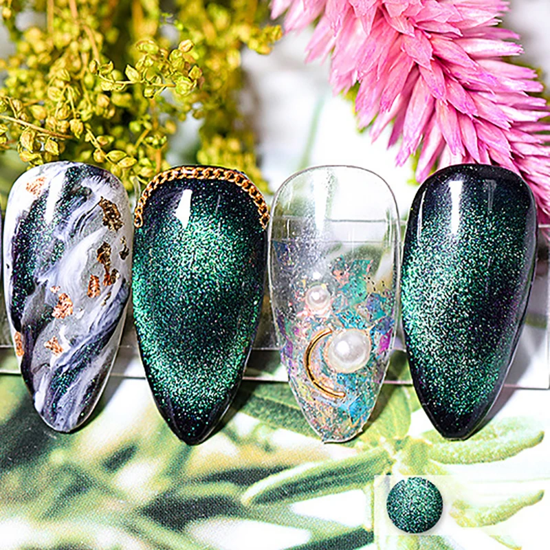 1 бутылка 7 5 мл 5D лак для ногтей с эффектом кошачий глаз Магнитный Хамелеон