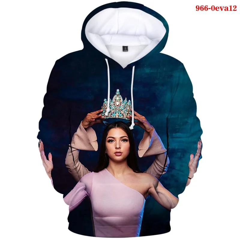 Новая толстовка с капюшоном Eva Queen женские 3d толстовки 2021 Зимняя Повседневная
