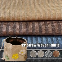 1 yard pp artificial raffia woven fabric rattan straw material for summer beach bag shoes curtain tablecloth upholstery craft
