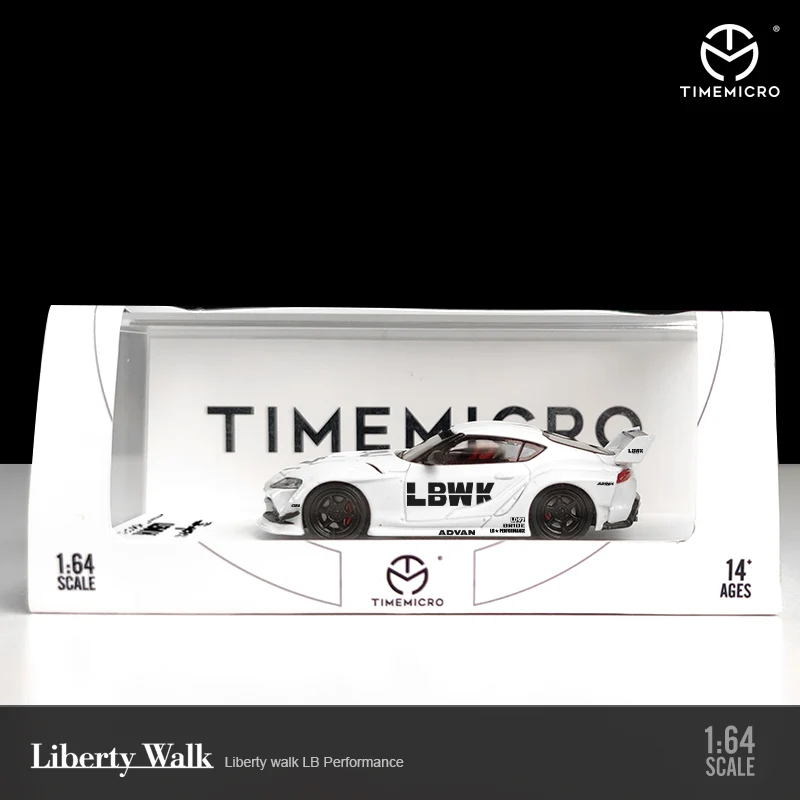 TimeMicro 1:64 Toyota Supra LB Work LBWK белая литая модель автомобиля | Игрушки и хобби