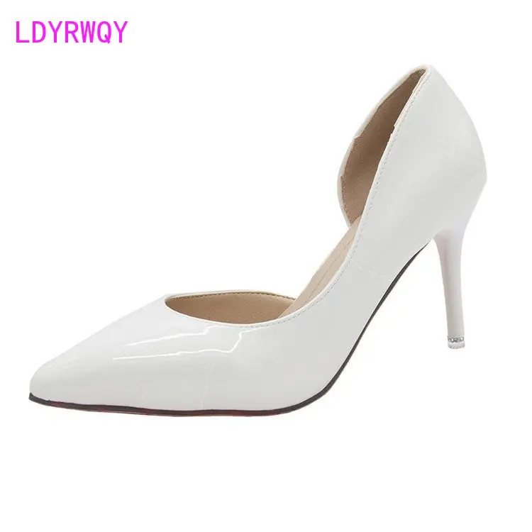 

High heels women's 2020 new women's shoes autumn pointed shallow women's stilettos Artificial Leather