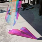 SUNICE Chirstmas Festival Store Home DIY Радужный эффект цветная пленка для окна переливающееся декоративное стекло самоклеящееся 68 см X 1800 см
