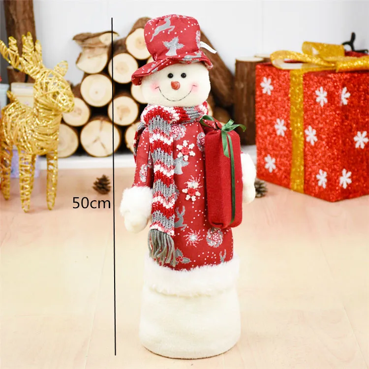 snowman 228 47 см Санта-Клаус Снеговик Рождественские куклы Рождественские украшения для дома выдвижные стоячие игрушки для вечеринки в честь Дня Рождения подарок для детей - Цвет: snowman 228