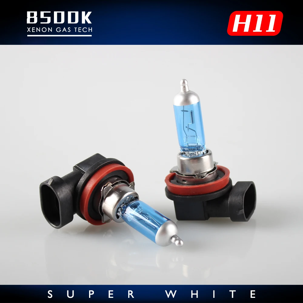 2шт/1 пара H11 галогеновые лампы Автомобильная Лампа фара 12V 55W галогенная лампа