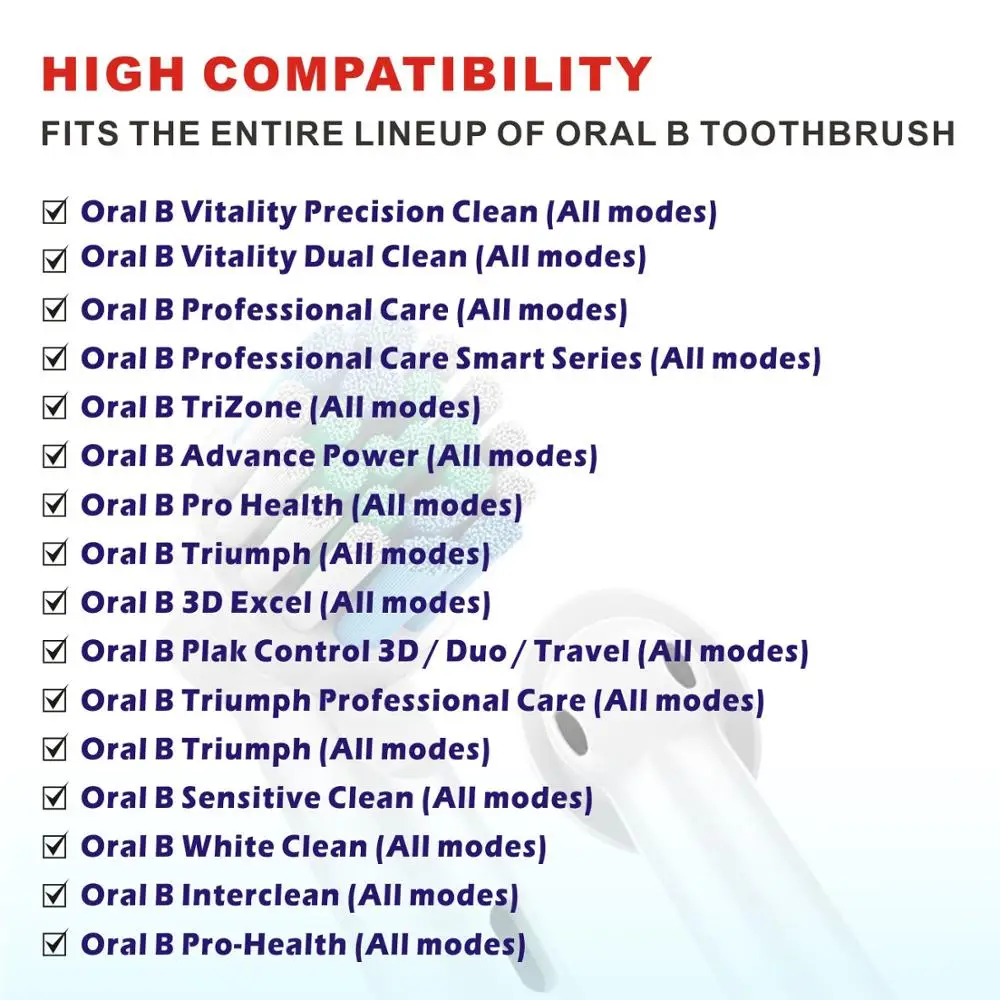 4/7 шт. Новый стиль EB17 сменные насадки для зубной щетки/Насадки Oral B электрические