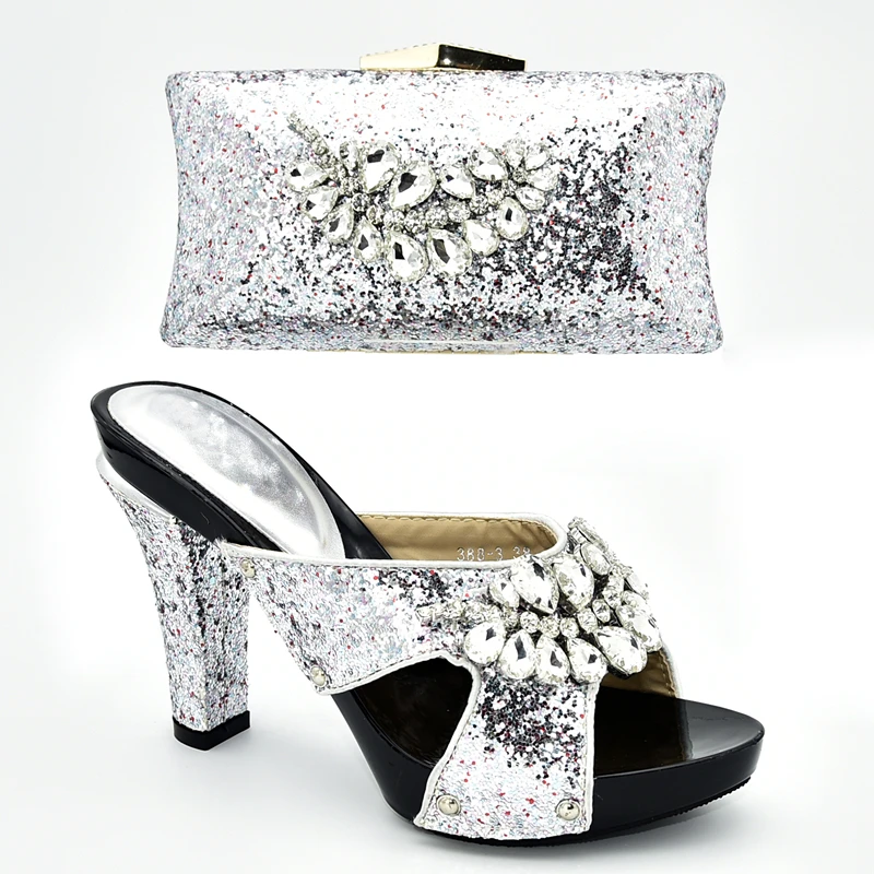 Новое поступление комплект из итальянской обуви и сумочки для вечеринки в