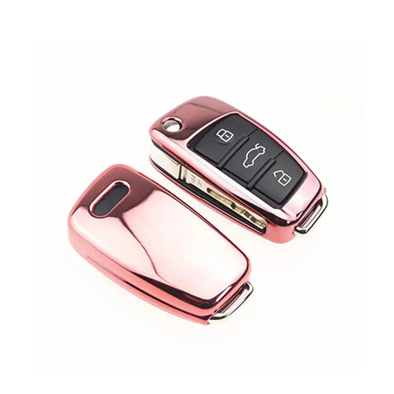 Новинка ТПУ яркое покрытие Мягкий силиконовый чехол для ключа Audi Q3 A4L A6L Q5 Q7 A1 A3