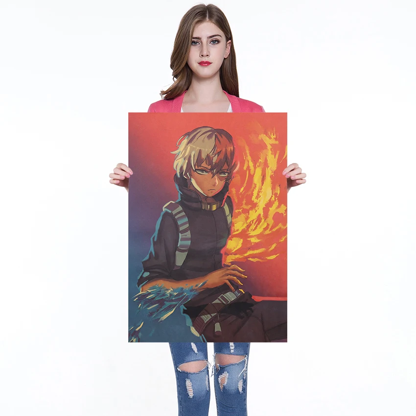 Ретро мультяшный аниме постер из крафт бумаги настенные постеры для бара кафе