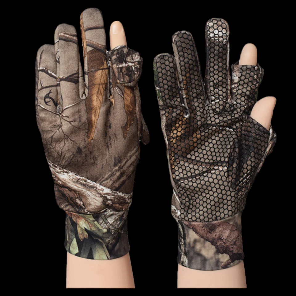

WALK FISH 4 Types Camouflage Fishing Gloves Fingerless Cut Anti-Slip Hunting Gloves Outdoor Sport Training Camping Cycling Glove