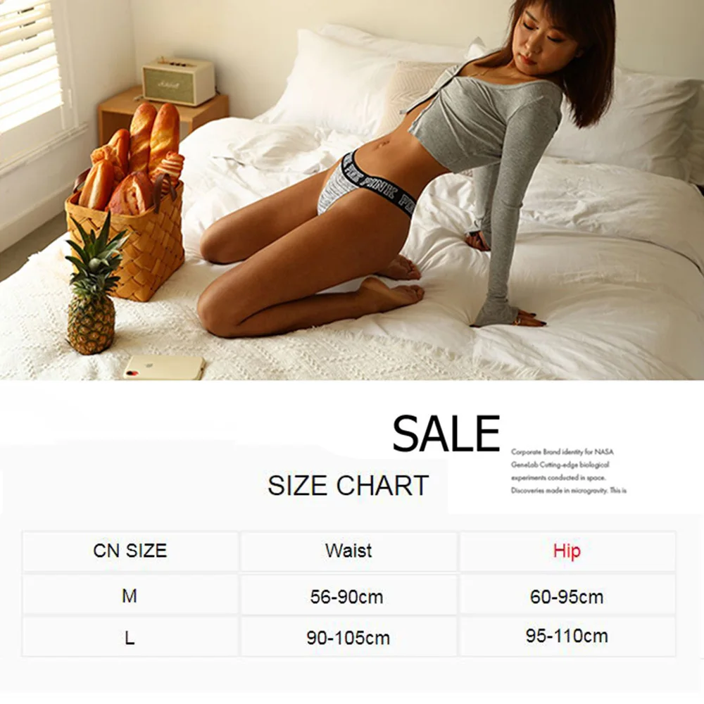 

Subeltie PINK Letter Panties Women's Sexy Thongs Low Rise Women Seamless G-String Comfort Underpnats Fashion Lady Lingerie Tanga