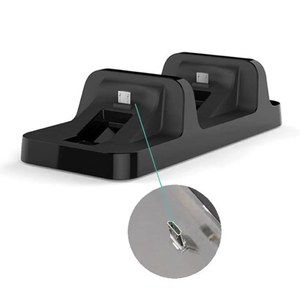Зарядная станция с двумя USB Подставка для Sony PS4 игровой контроллер двойная ручка