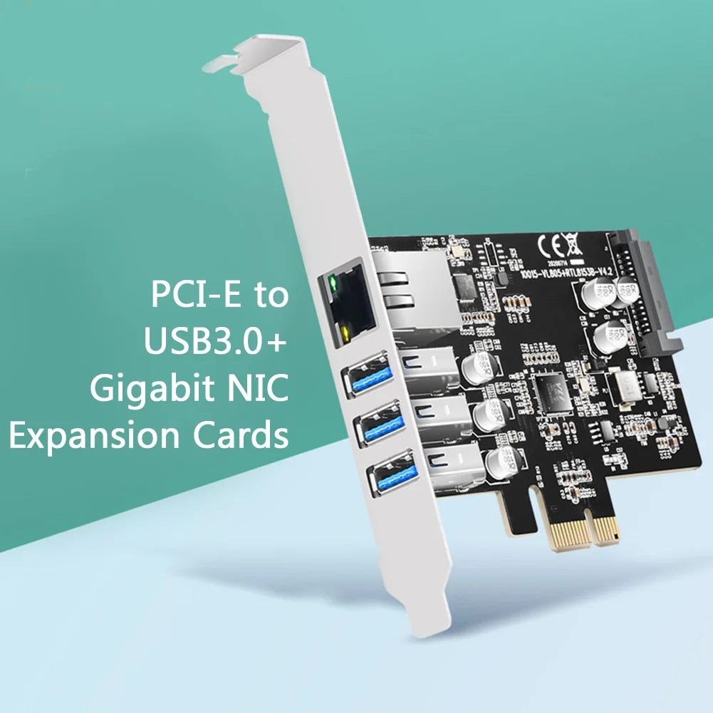 

Карта расширения KC015 USB PCIe, гигабитный адаптер, 15pin SATA PCIE на USB 3,0 5 Гбит/с, док-станция для настольного ПК