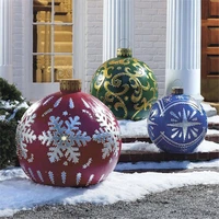 60cm large christmas inflatable balls christmas tree decorations outdoor home decoration fun toy ball home gift ball ornament