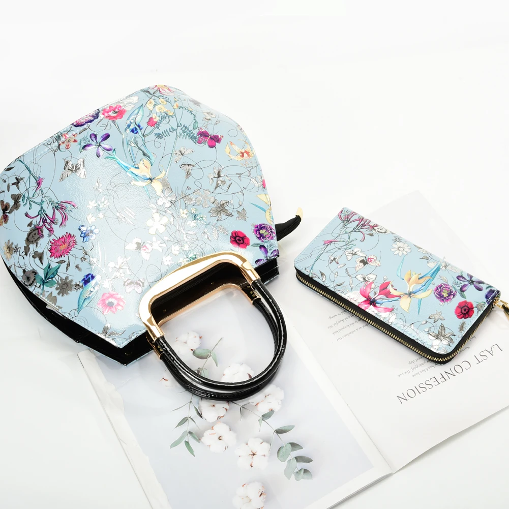 

2021 Retro Literature And Art National Style Women's Tote Bag Lady Flower Print Shoulder Bag Handbag/VK5622