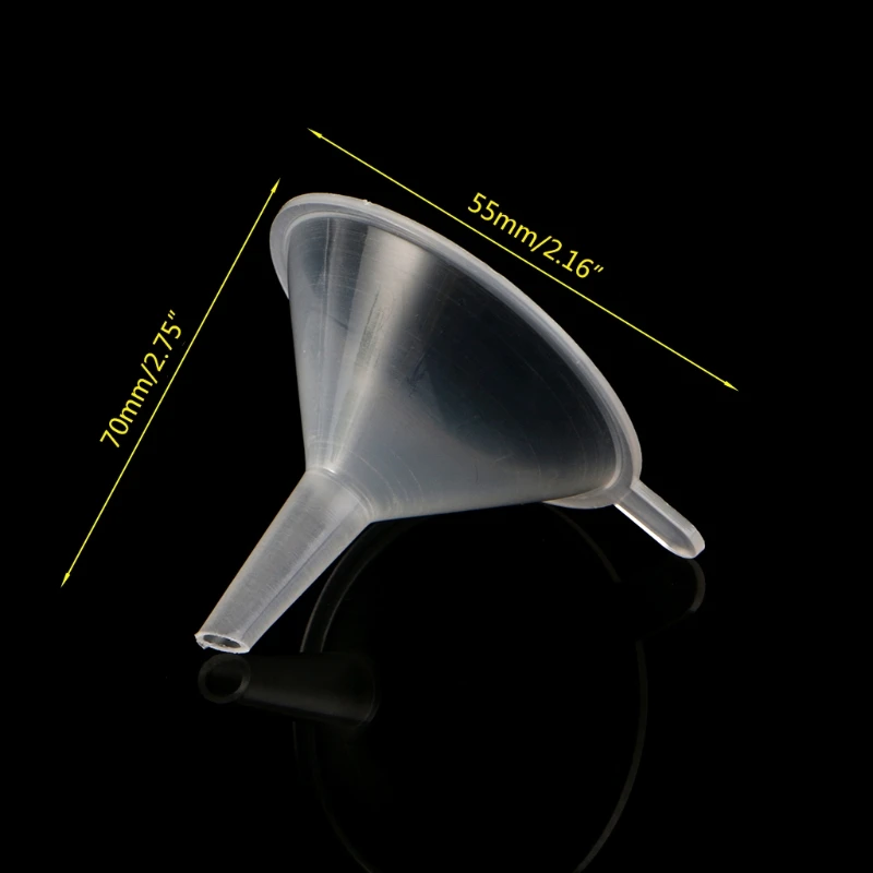 

2021 New 10Pcs Plastic Small Funnels For Perfume Liquid Essential Oil Filling Empty Bottle Packing Tool