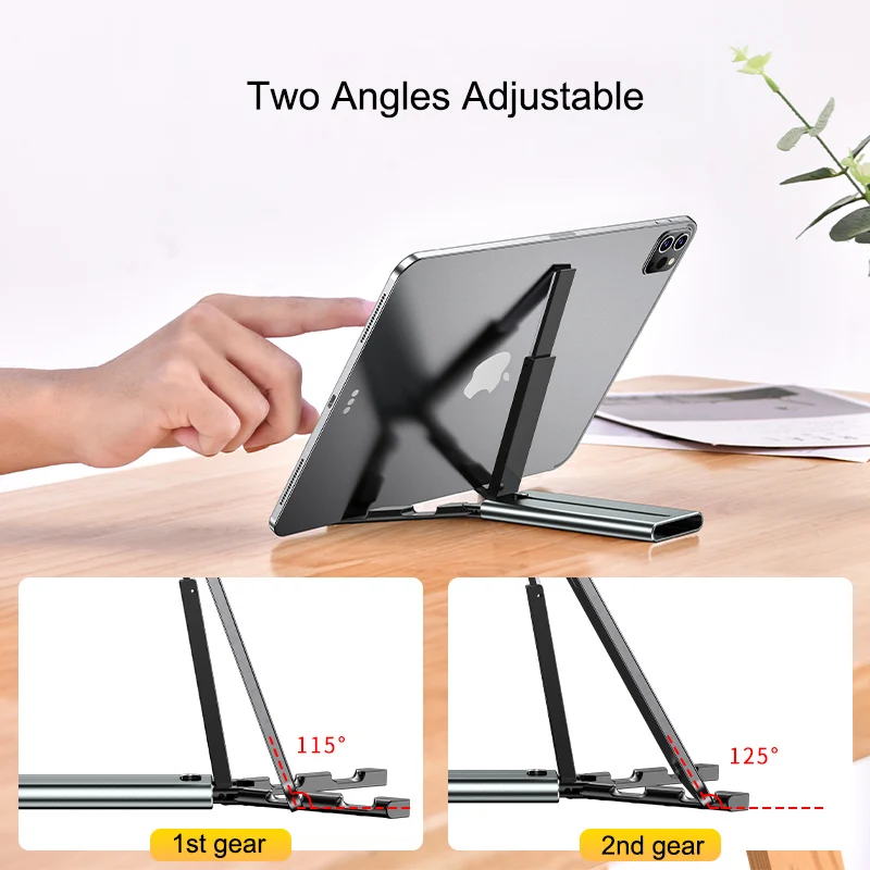 Prezzo Padcover Pieghevole Invisibile Sottile Sottile Sottile Supporto Per Telefono Cellulare Supporto Per Tablet Supporto Da Scrivania