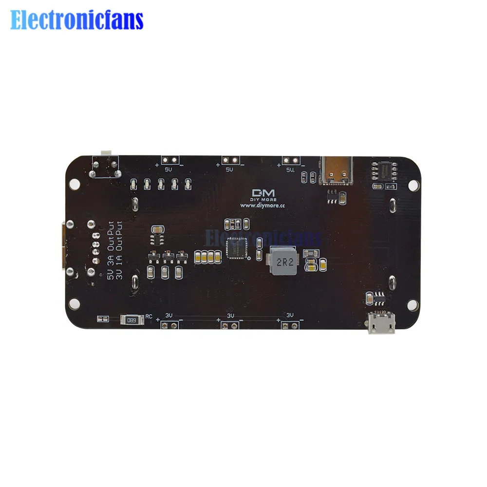 Двойная 18650 литиевая Защита аккумулятора V8 V3 5V 3A Micro USB Type A зарядка для Raspberry Pi ESP8266