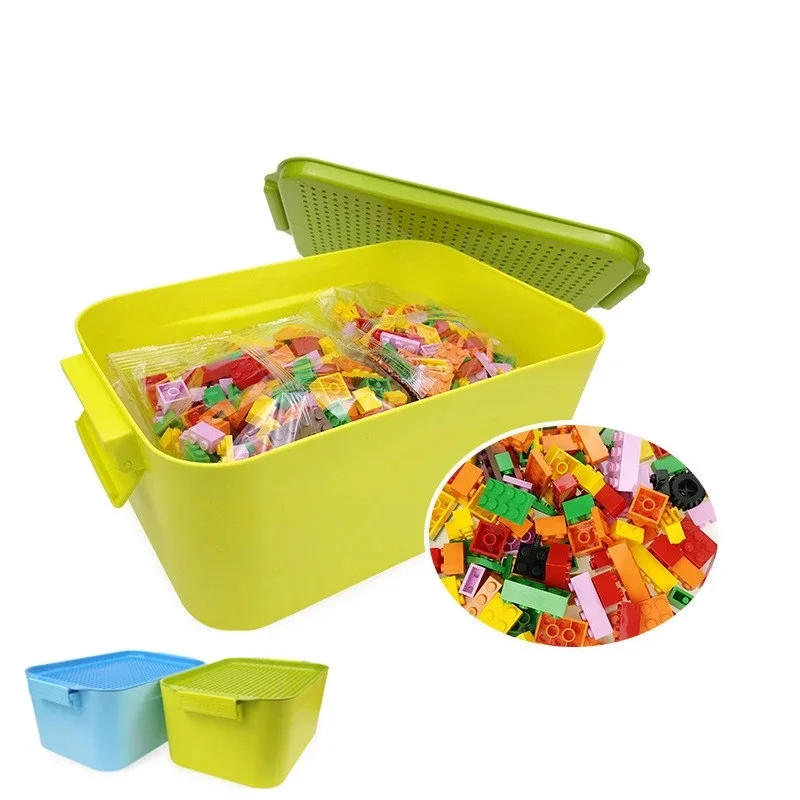 Коробка для хранения блоков детей аксессуары сделай сам мальчиков и девочек