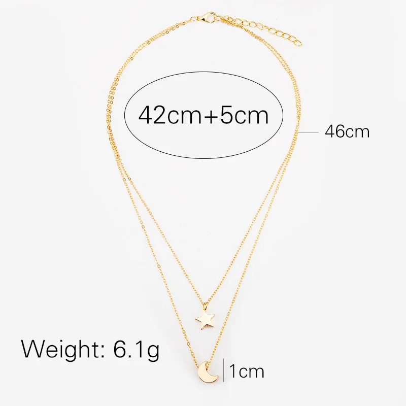 Подарок на день рождения колье ожерелье кривые полумесяца с изображением луны и