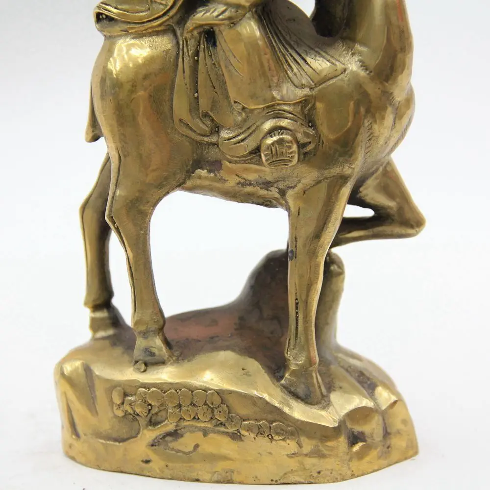 

8.3" High bronze Fairy Tale Statue Copper And Deer Animal Figurine art sculpture