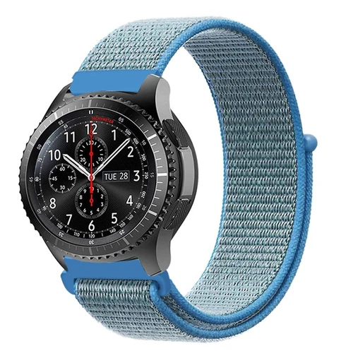 tahoe blue Gear s3 22 мм ремешок для samsung galaxy watch 46 мм 42 мм ремешок для часов gear s2 20 мм спортивный нейлоновый amazfit gtr huawei аксессуары для часов - Цвет ремешка: tahoe blue