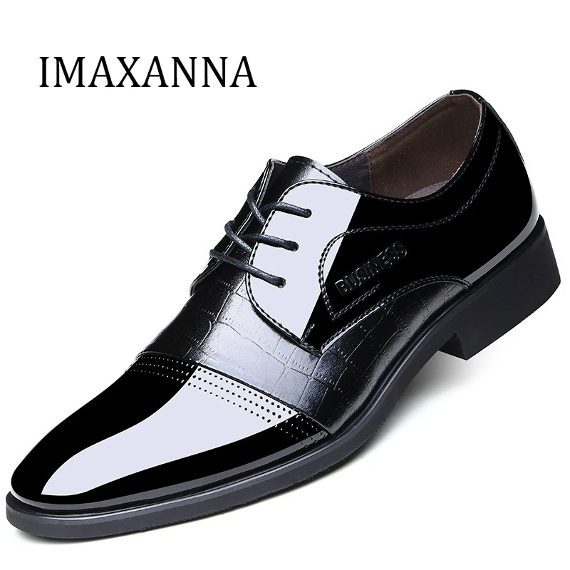 IMAXANNA деловые классические мужские кожаные туфли новые костюмы формальные